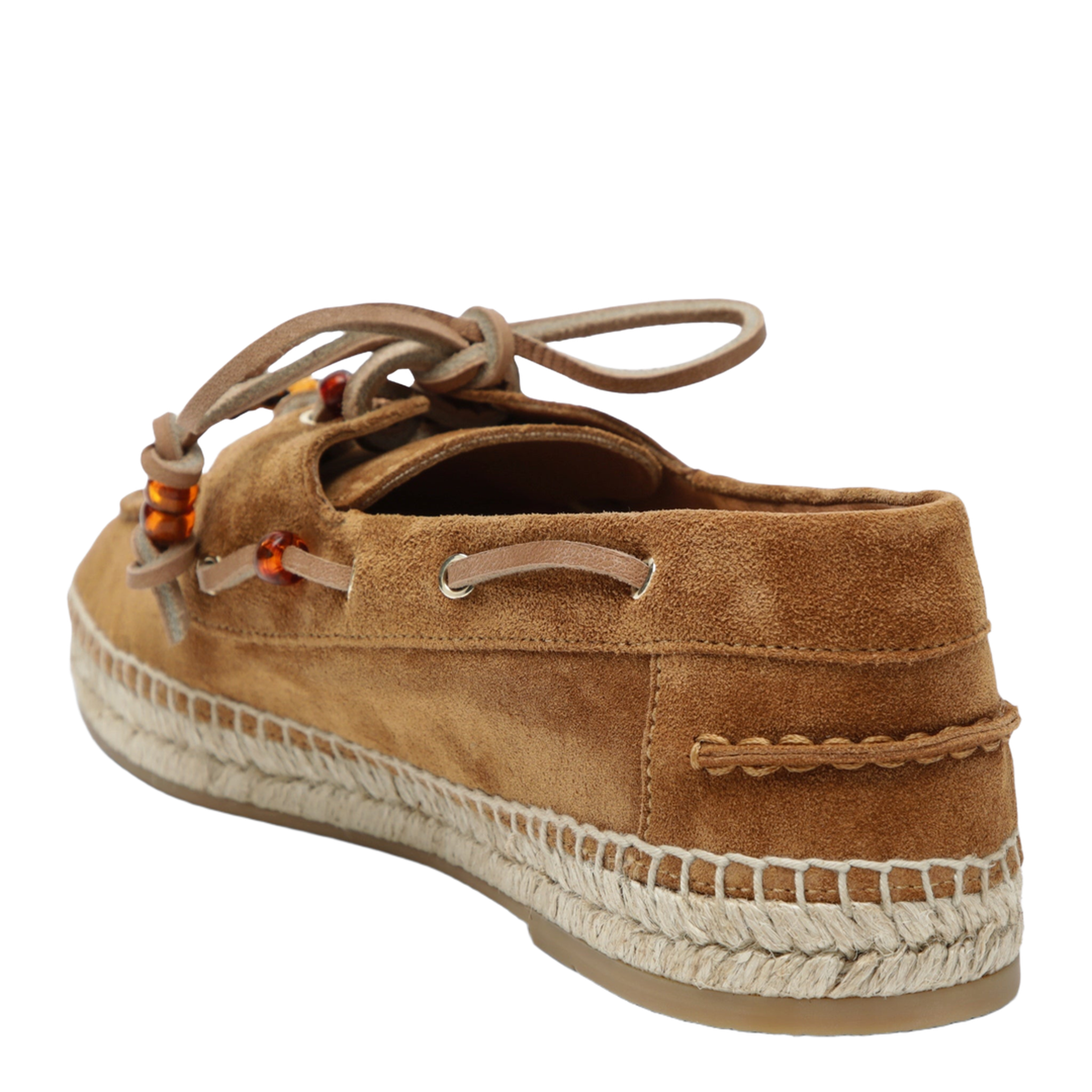 Seafarer Espadrilles in Tobacco Suede Leather - Image 2