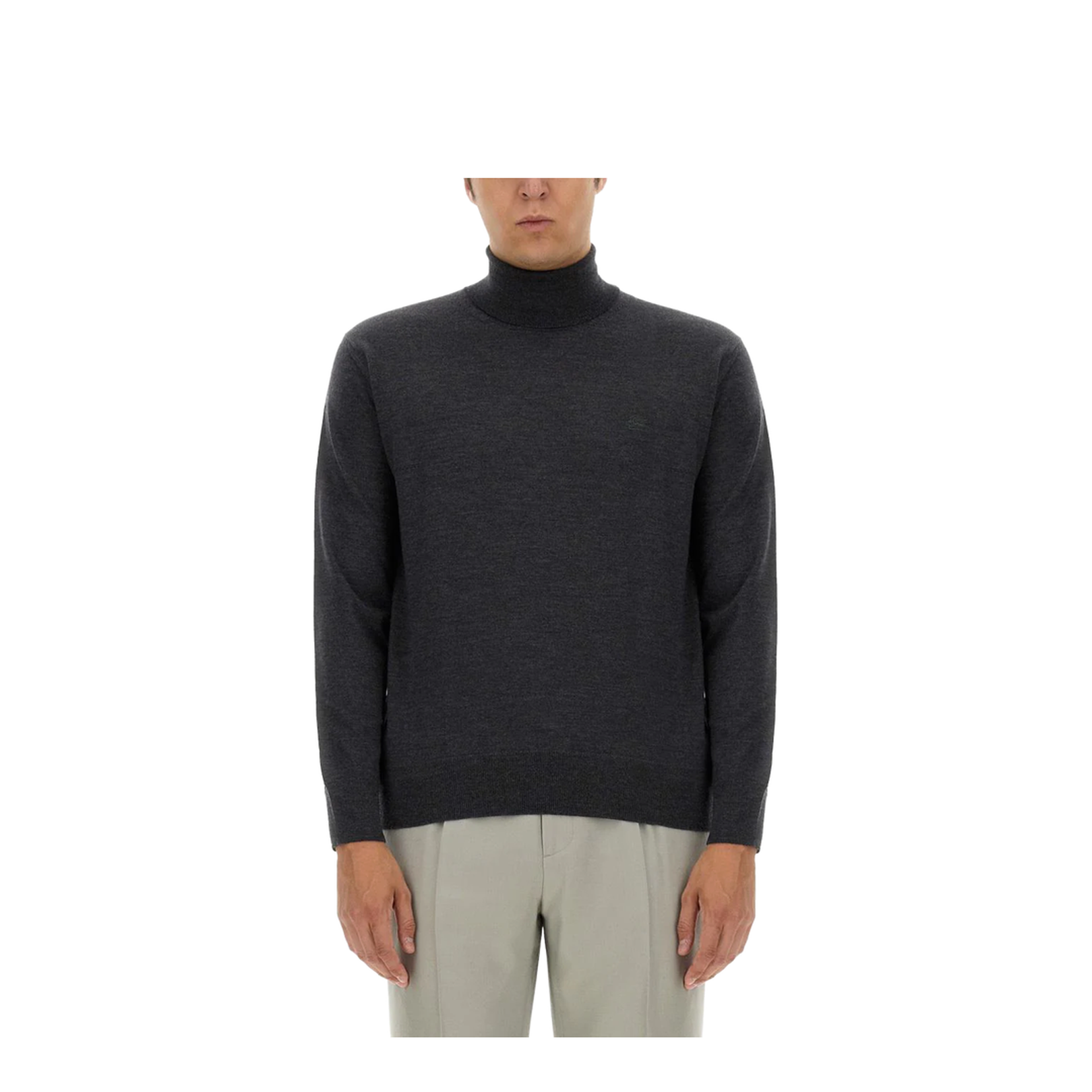 Turtleneck Embroidery Grey - Image 1