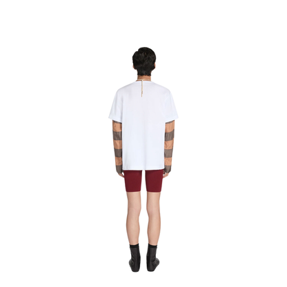 Loose Fit Contrast Striped Sleeves T-Shirt - Image 3