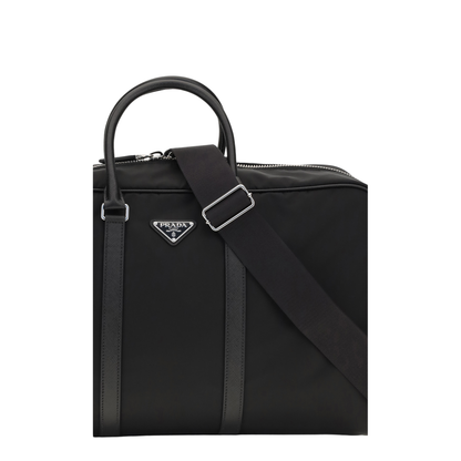 Travel Bag in Re-Nylon and Saffiano - Image 4