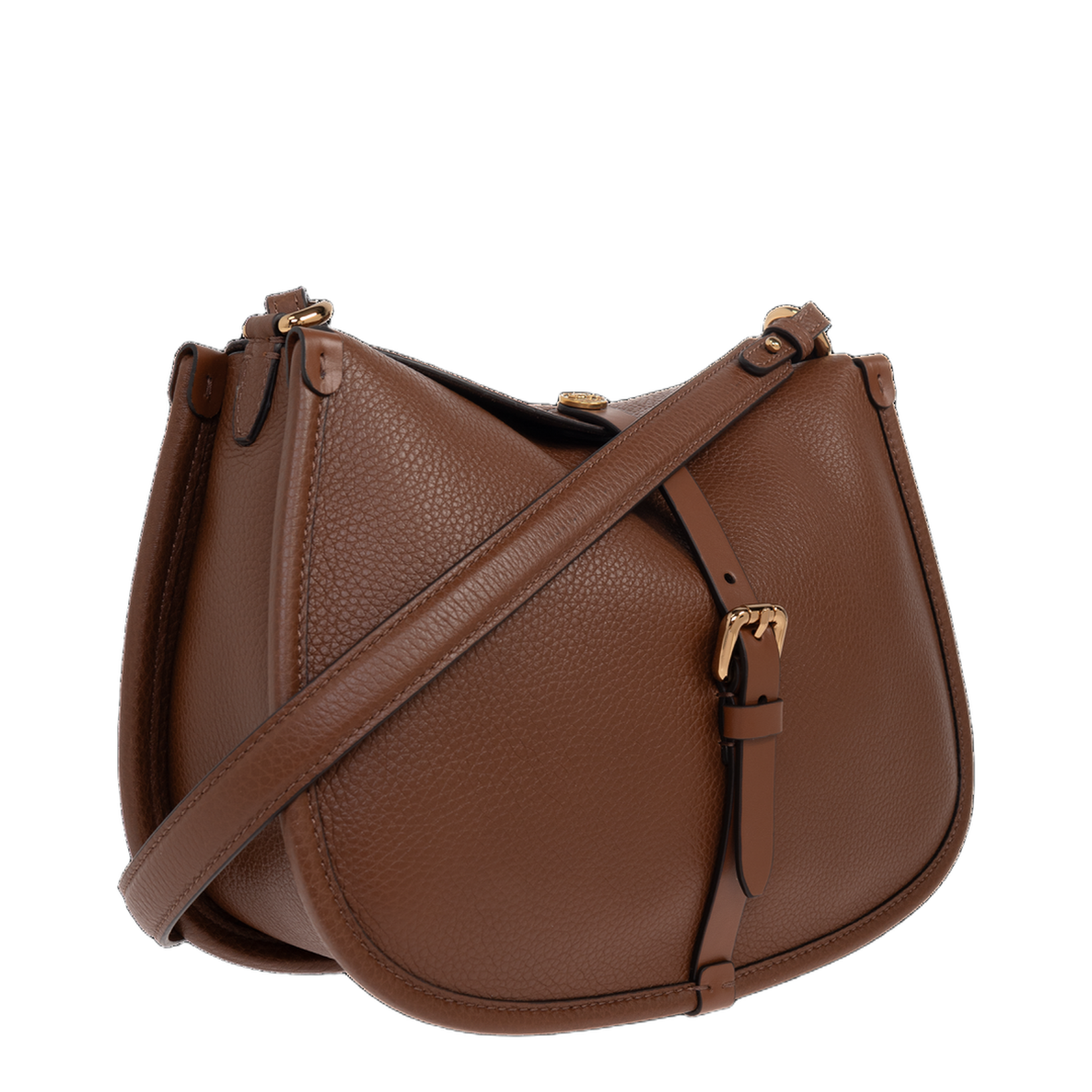Pony Medium Shoulder Bag Leather Brown - Image 4