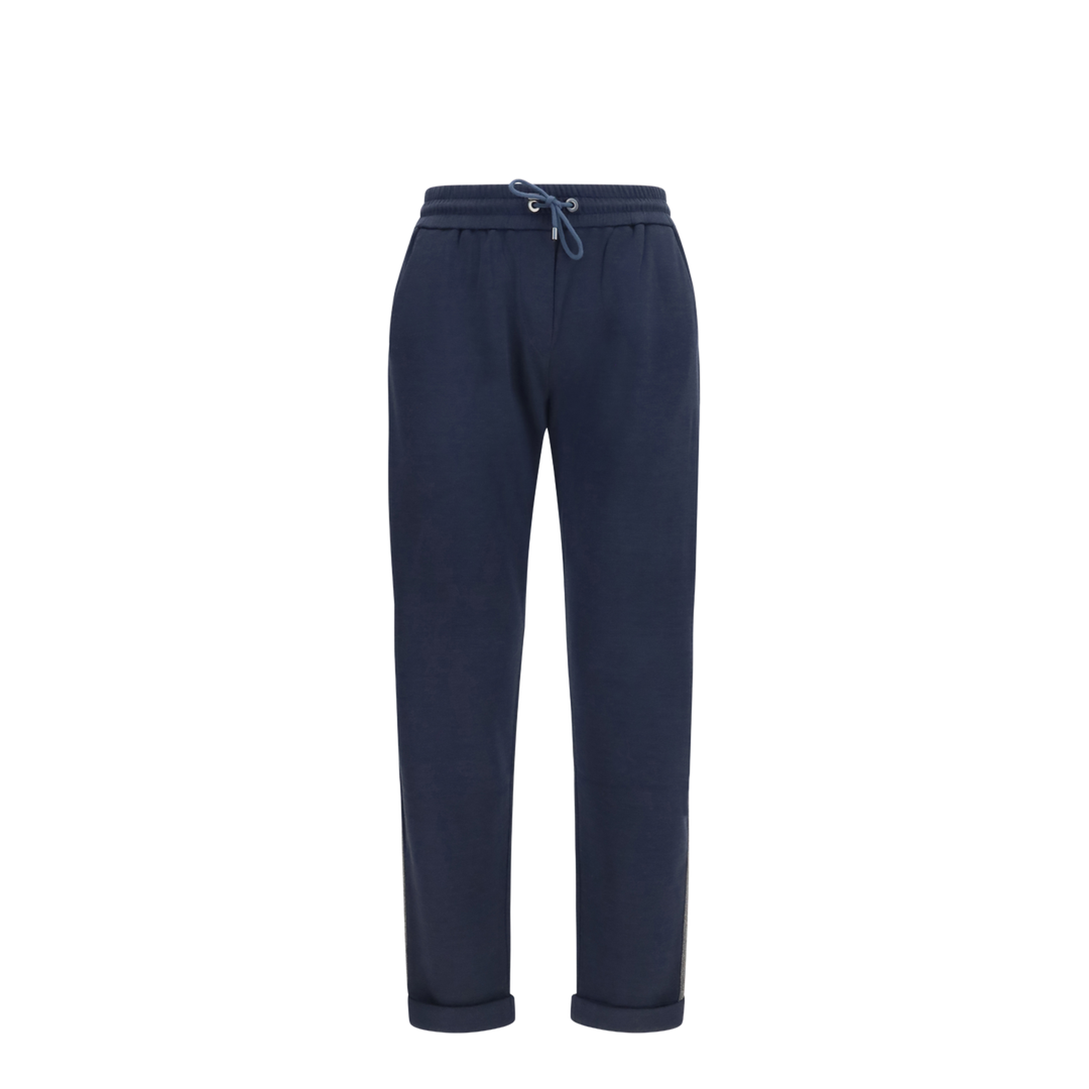 Drawstring Pants in Cotton and Silk Blend - Image 1