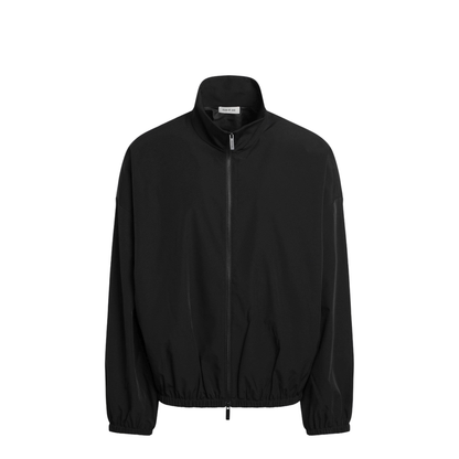 Black Nylon Track Jacket - Image 1