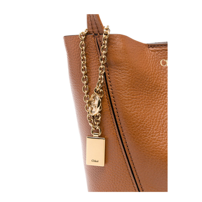 Small Spin Tote Bag in Grained Leather - Image 3