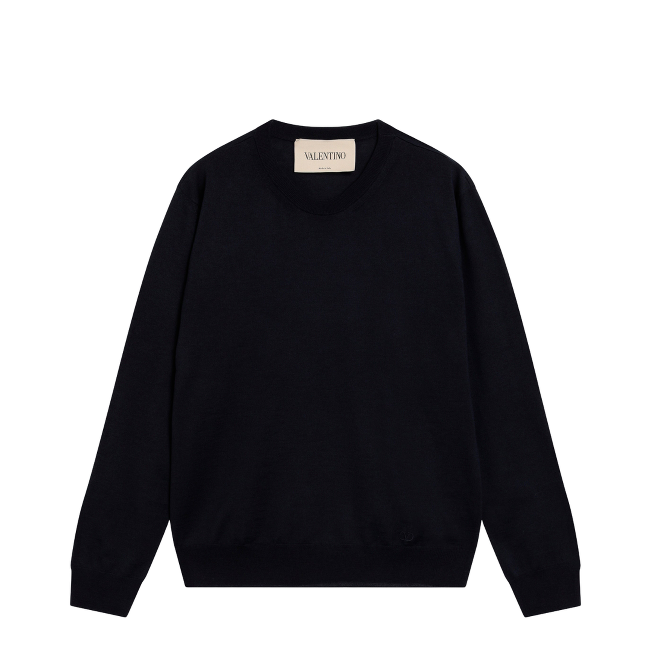 Midnight Blue Wool Sweater - Image 1