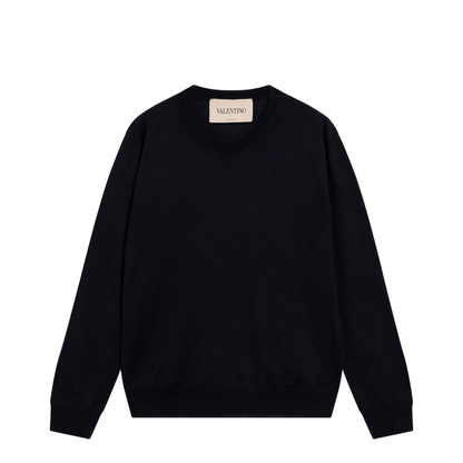 Midnight Blue Wool Sweater - Image 1