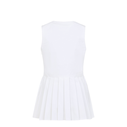 Sleveless A-Line Pleated Top - Image 4