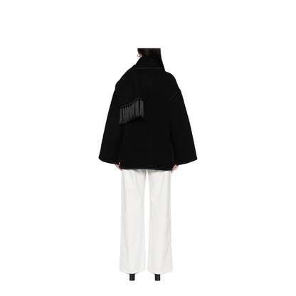 Black Wool Blend Jacket - Image 5