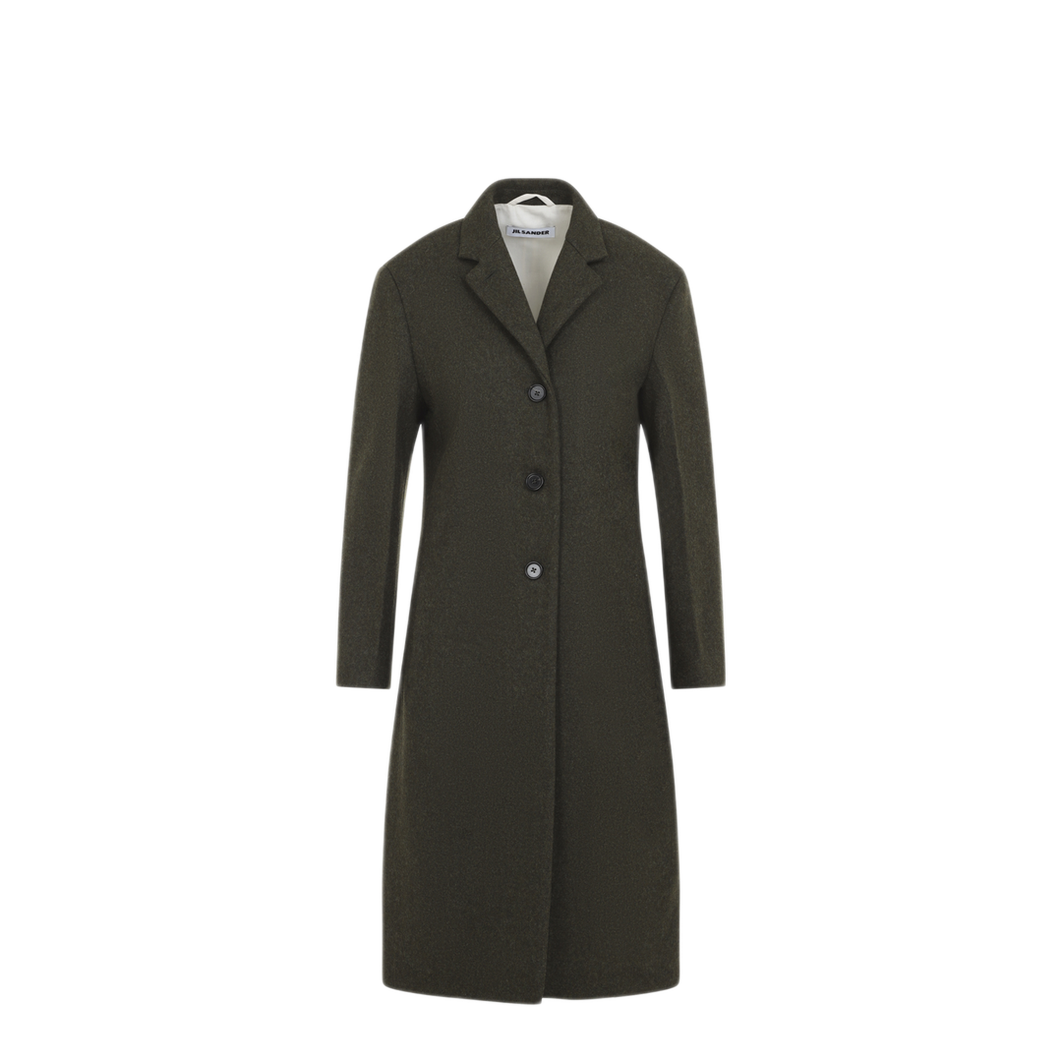Slim Straight Knee-Length Coat - Image 2