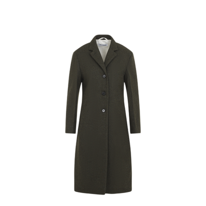 Slim Straight Knee-Length Coat - Image 2