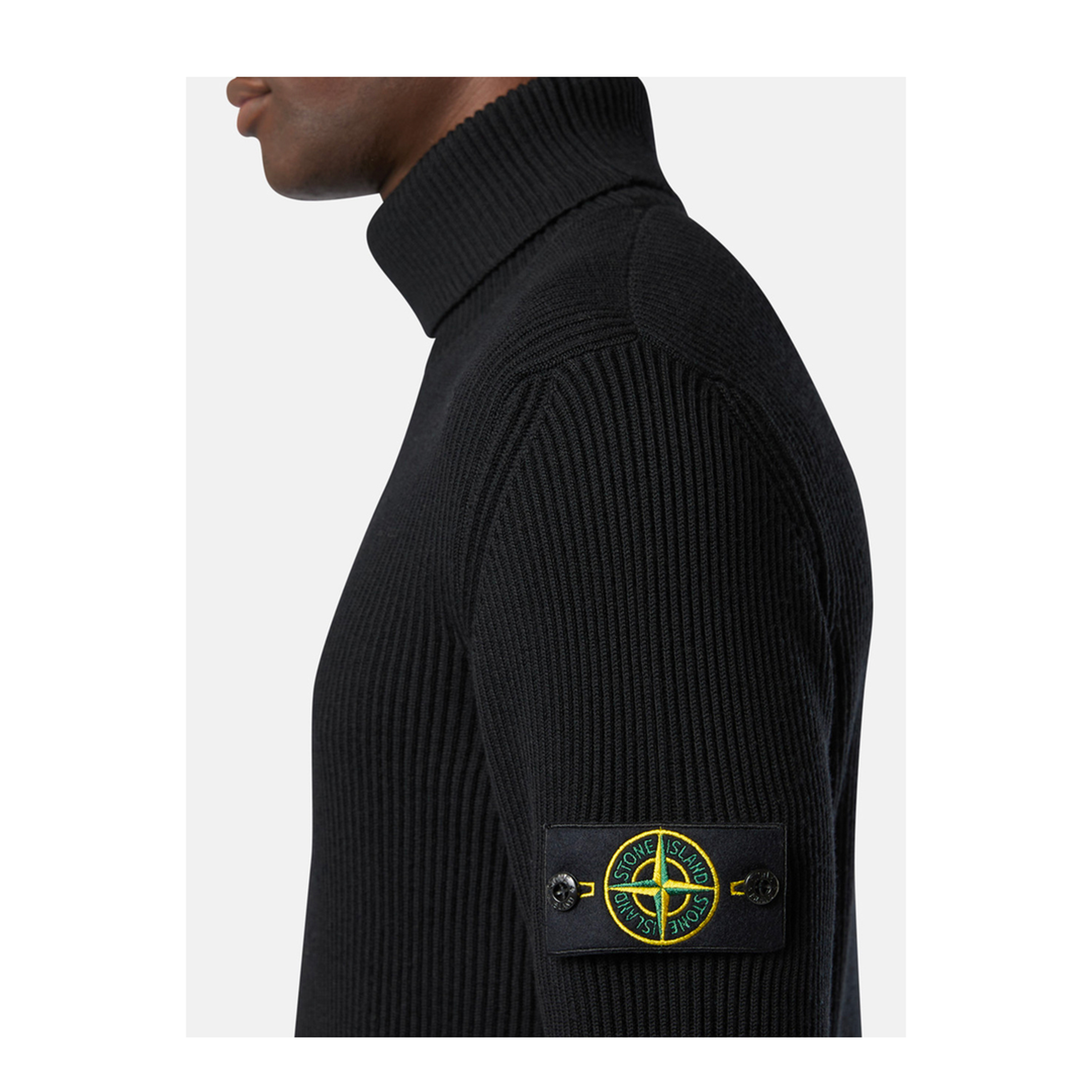Ribbed Wool Turtleneck Pullover - Image 4