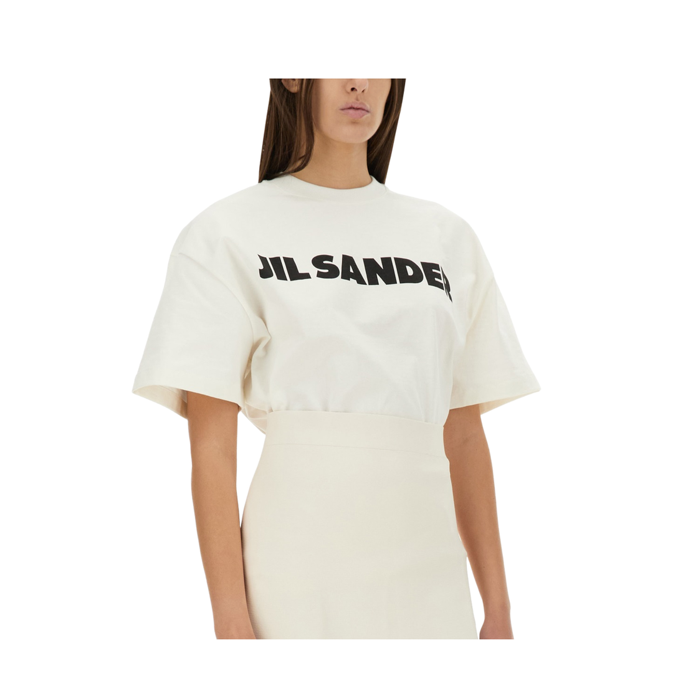 White Printed Logo T-Shirt - Image 8