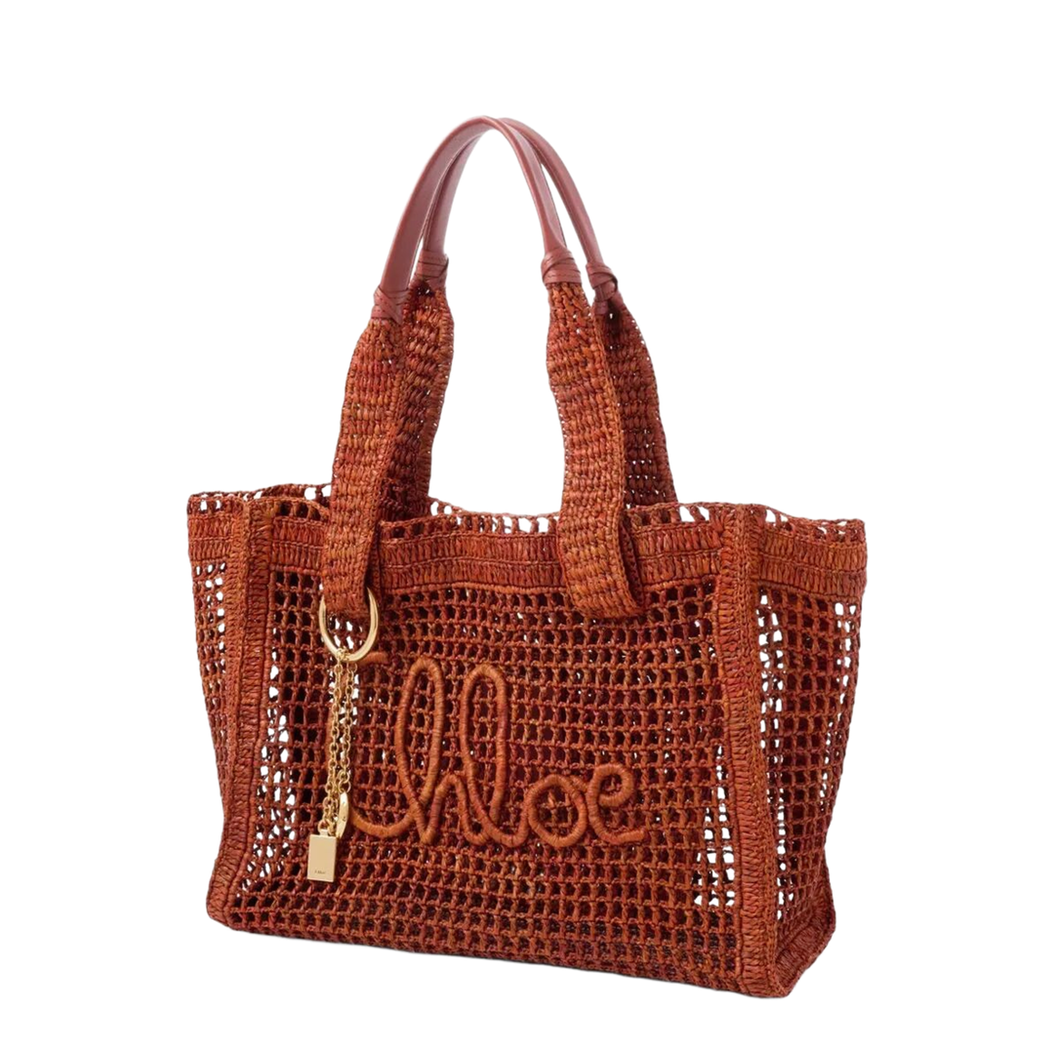 East-West Summer Banana Raffia Tote Bag - Image 7