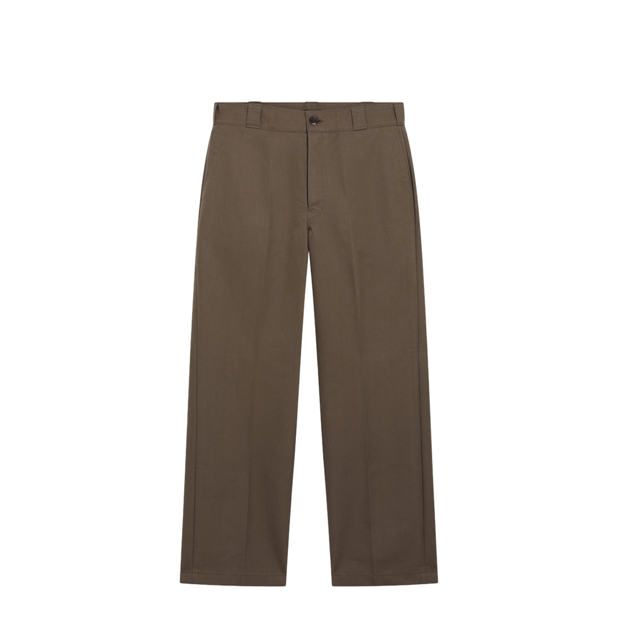 Brown technical canvas trousers - Image 1