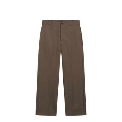 Brown technical canvas trousers - Image 1