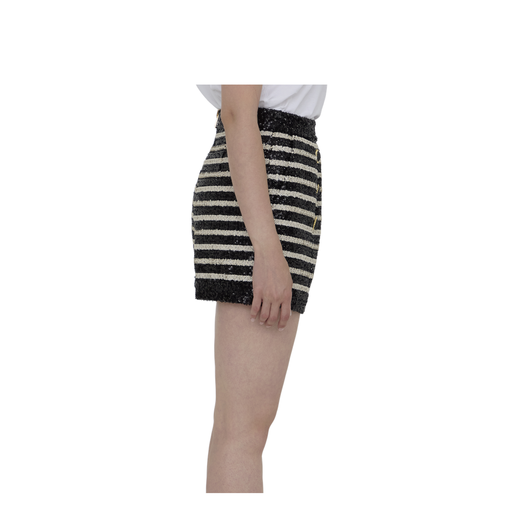 Sequined Tweed Shorts - Image 3