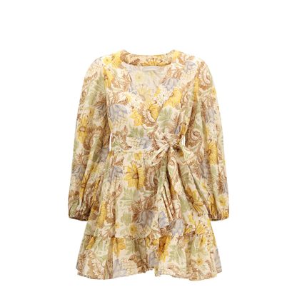 Daylight Wrap Mini Dress - Image 1