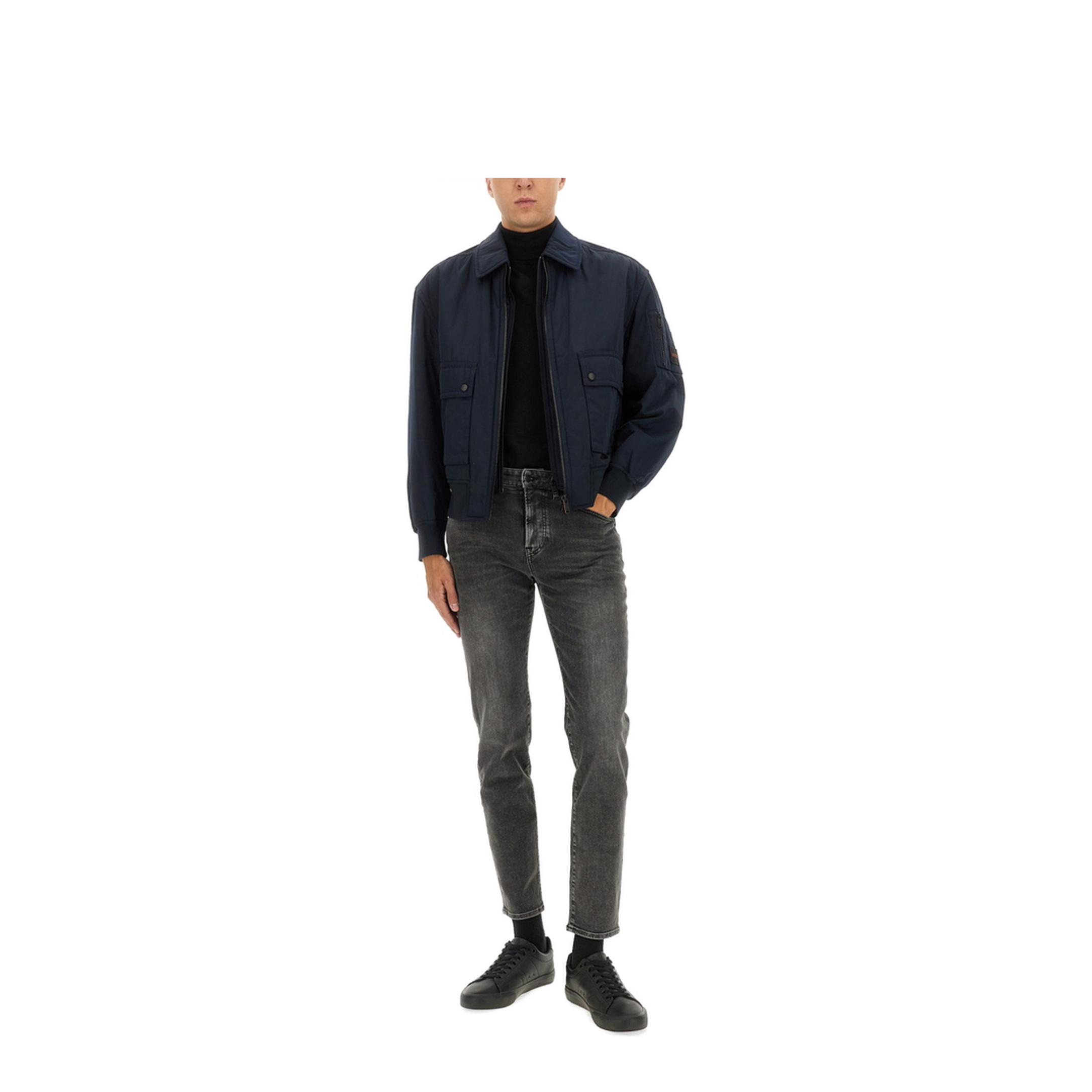 Bomber Jacket with Removable Lining - Image 2