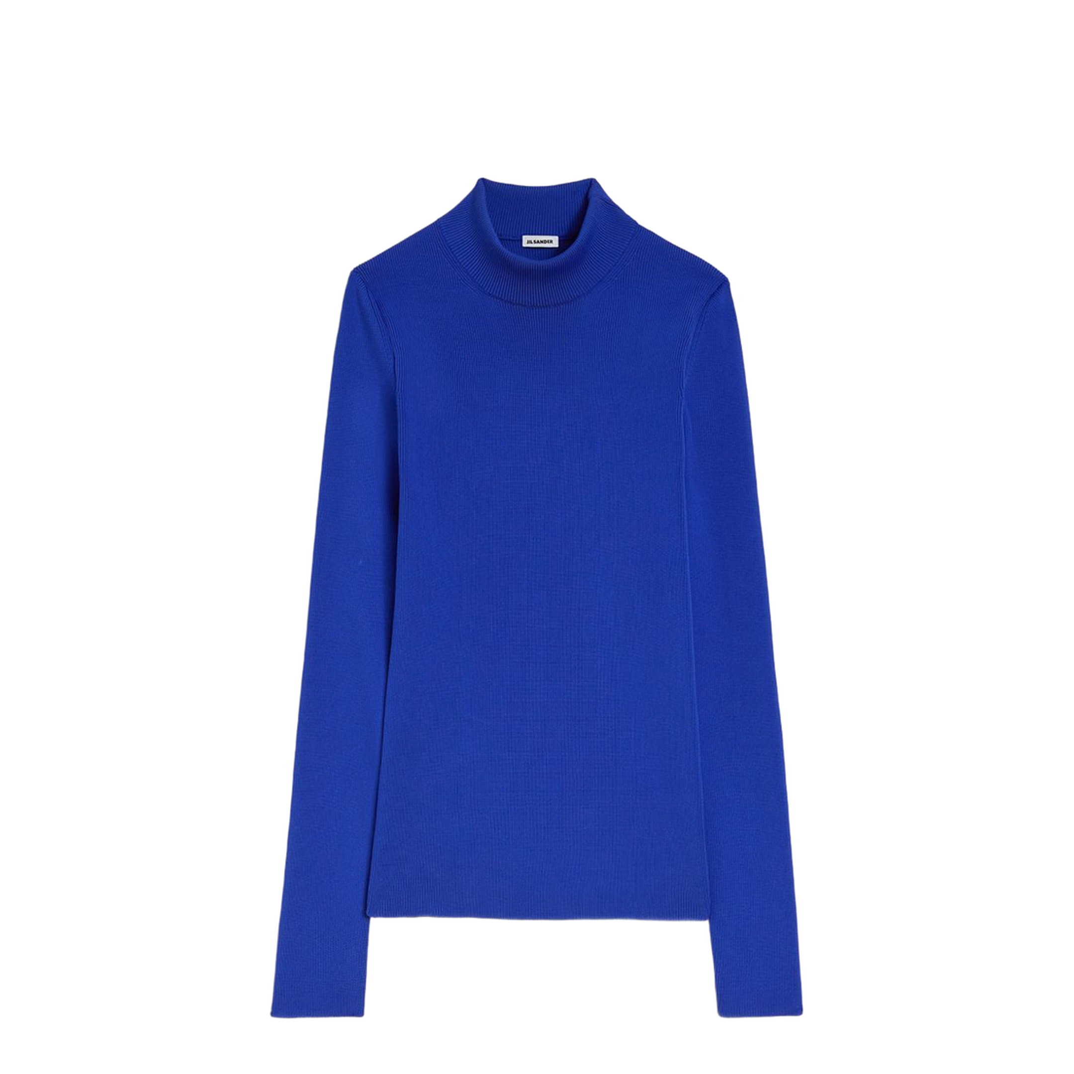 Mock-Neck Sweater Blue - Image 1