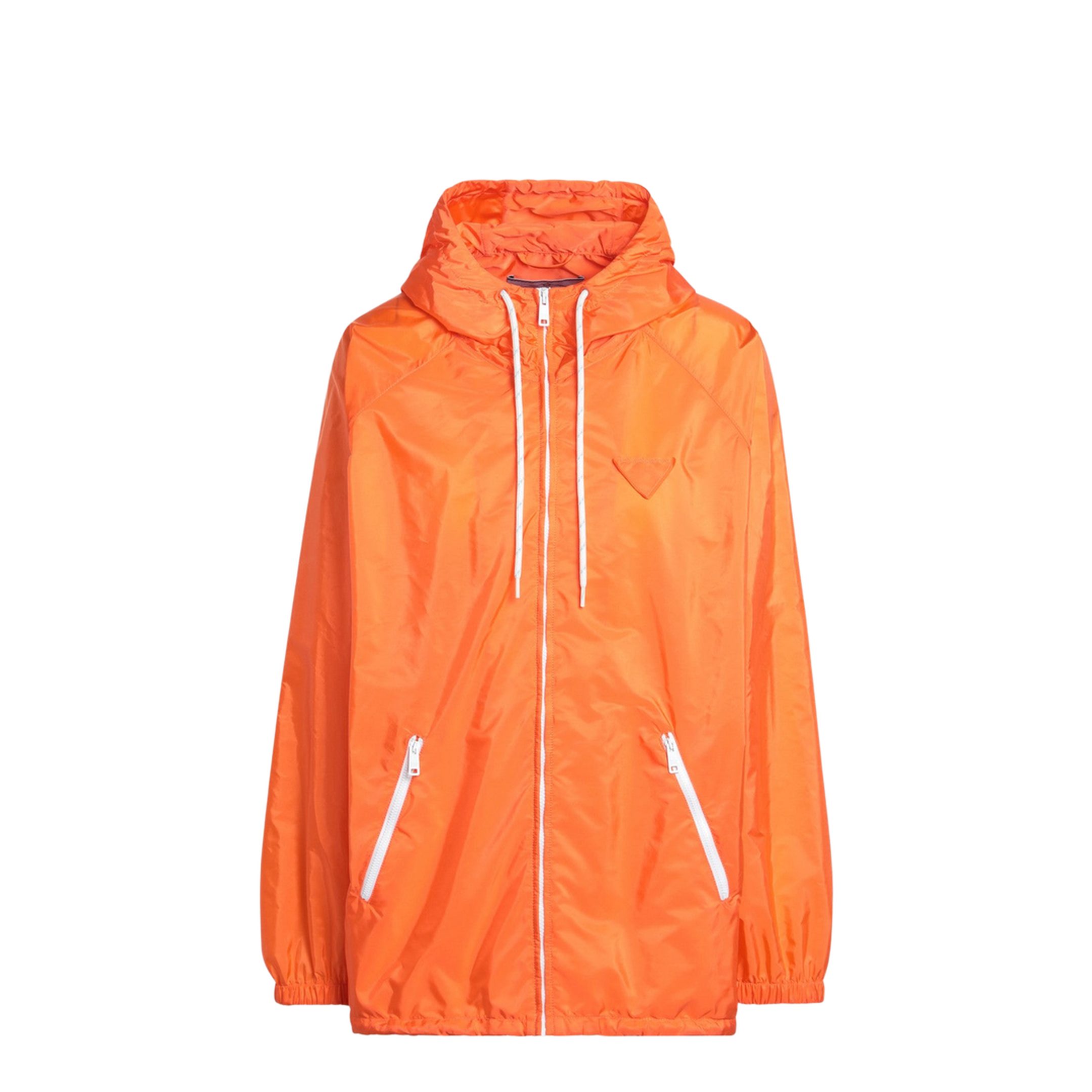 Orange Raincoat in Lightweight Re-Nylon - Image 1