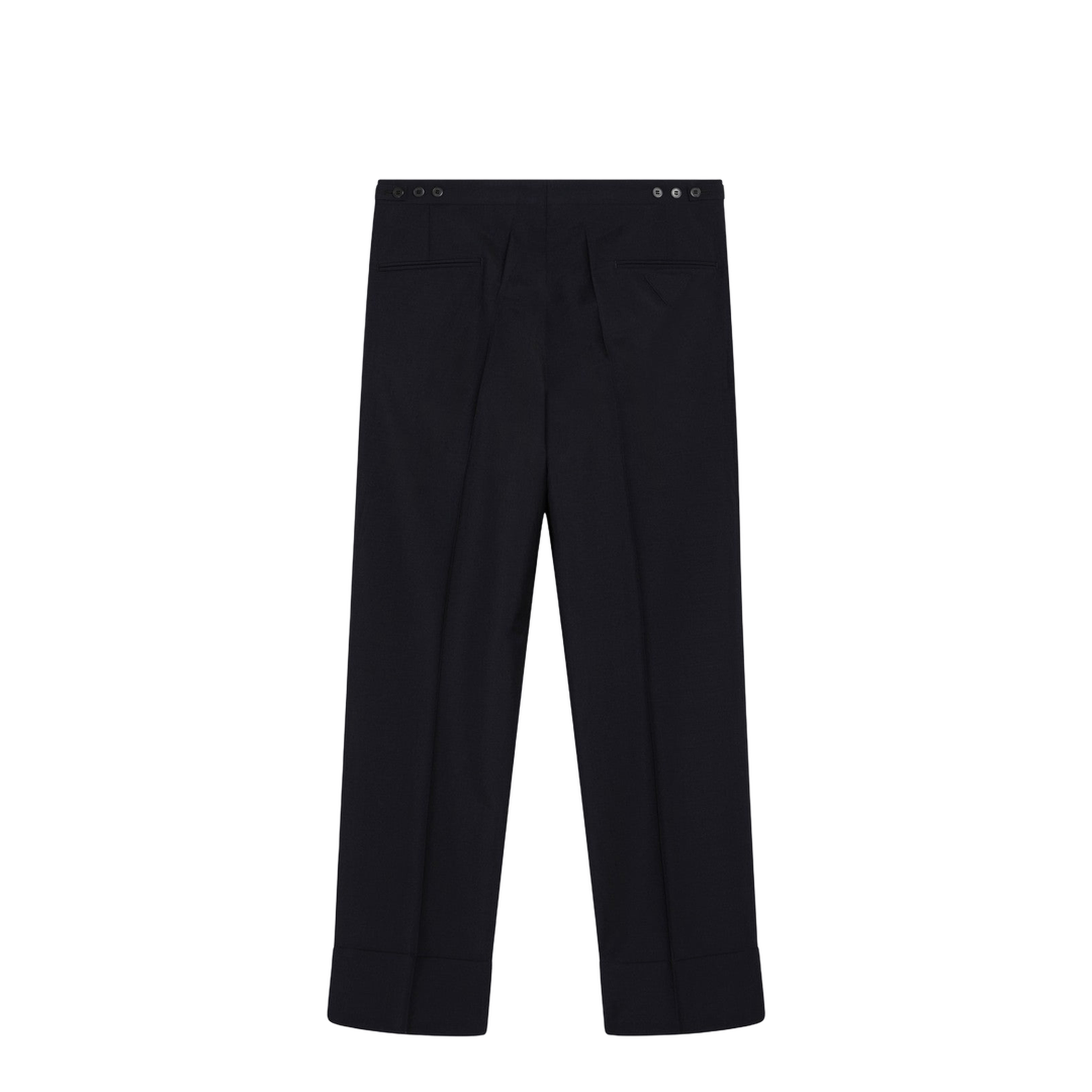 Blue Wool and Mohair Trousers - Image 2