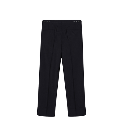 Blue Wool and Mohair Trousers - Image 2
