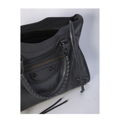 Medium Le City Handbag in Dark Grey - Image 4