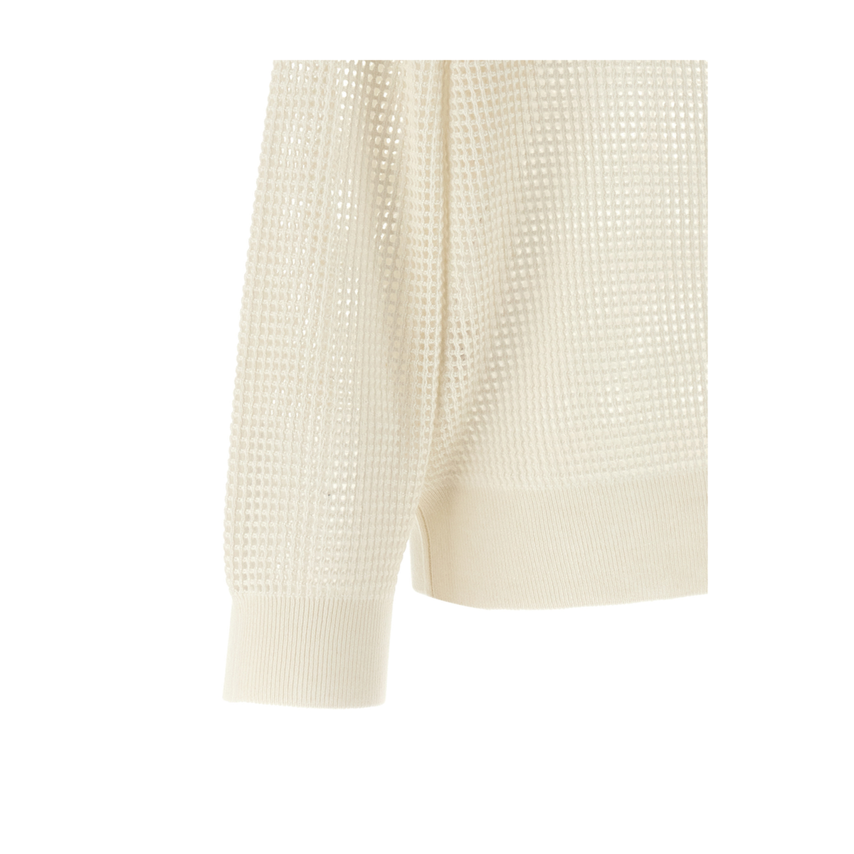 Women's Knitted Sweater White - Image 3