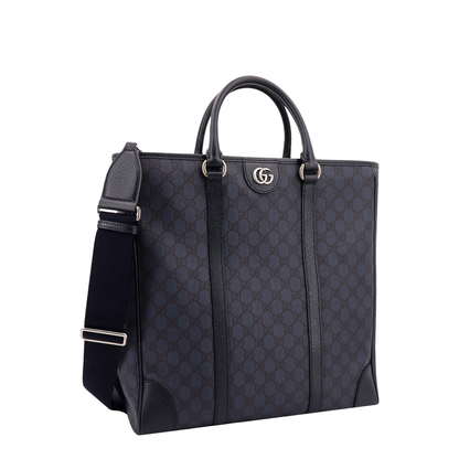 GG Black Large Canvas Tote Bag - Navy Blue - Image 3