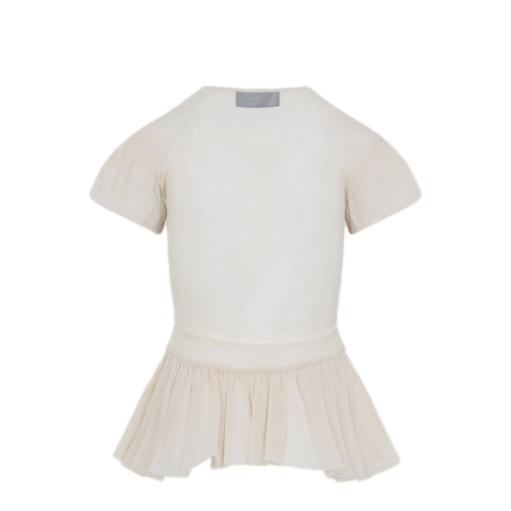 Sheer Ballet Peplum Top - Image 4