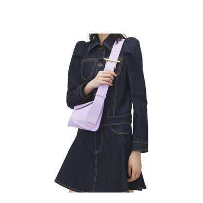 T-Bar Sling Bag in Lilac - Image 4
