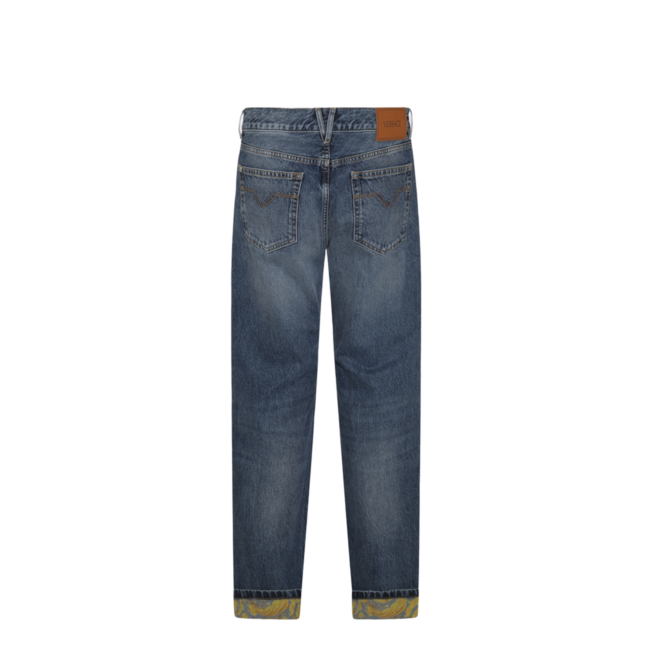 Indigo Blue Cotton Jeans - Image 1