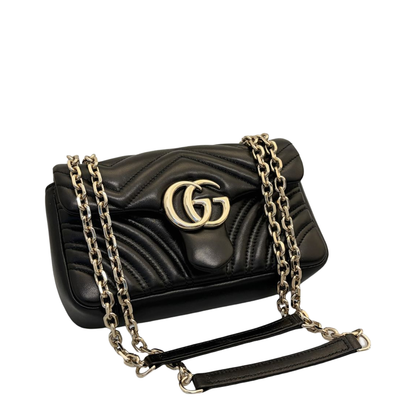 Small Shoulder Bag Black Leather - Image 1