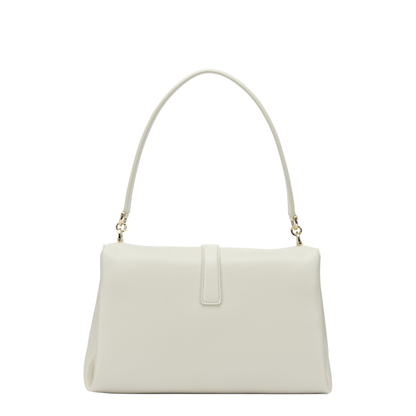 Leather Shoulder Bag White - Image 3