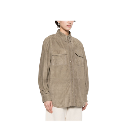 Suede Shirt - Grey - Image 3