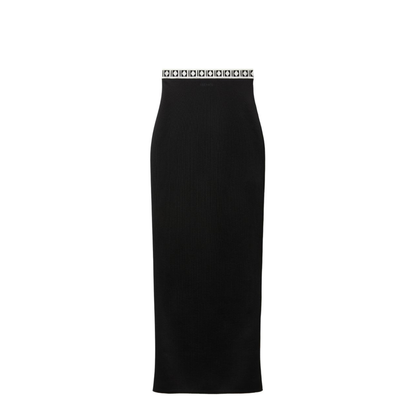 Skirt with back slit - Image 1
