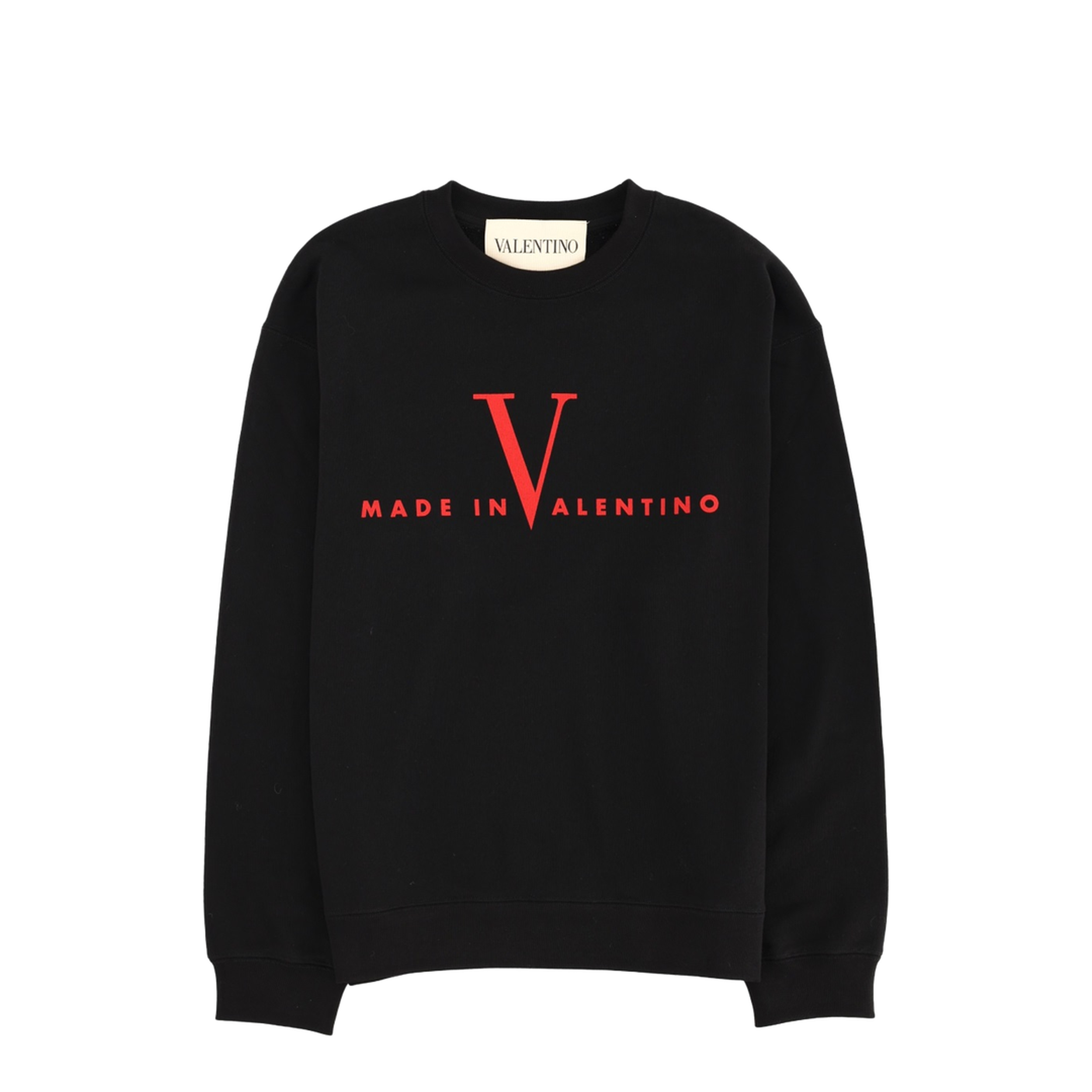 Black Cotton Sweatshirt - Image 1