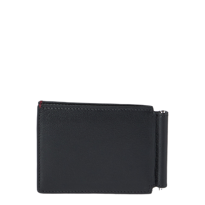 Grained Leather Money Clip Wallet - Image 2