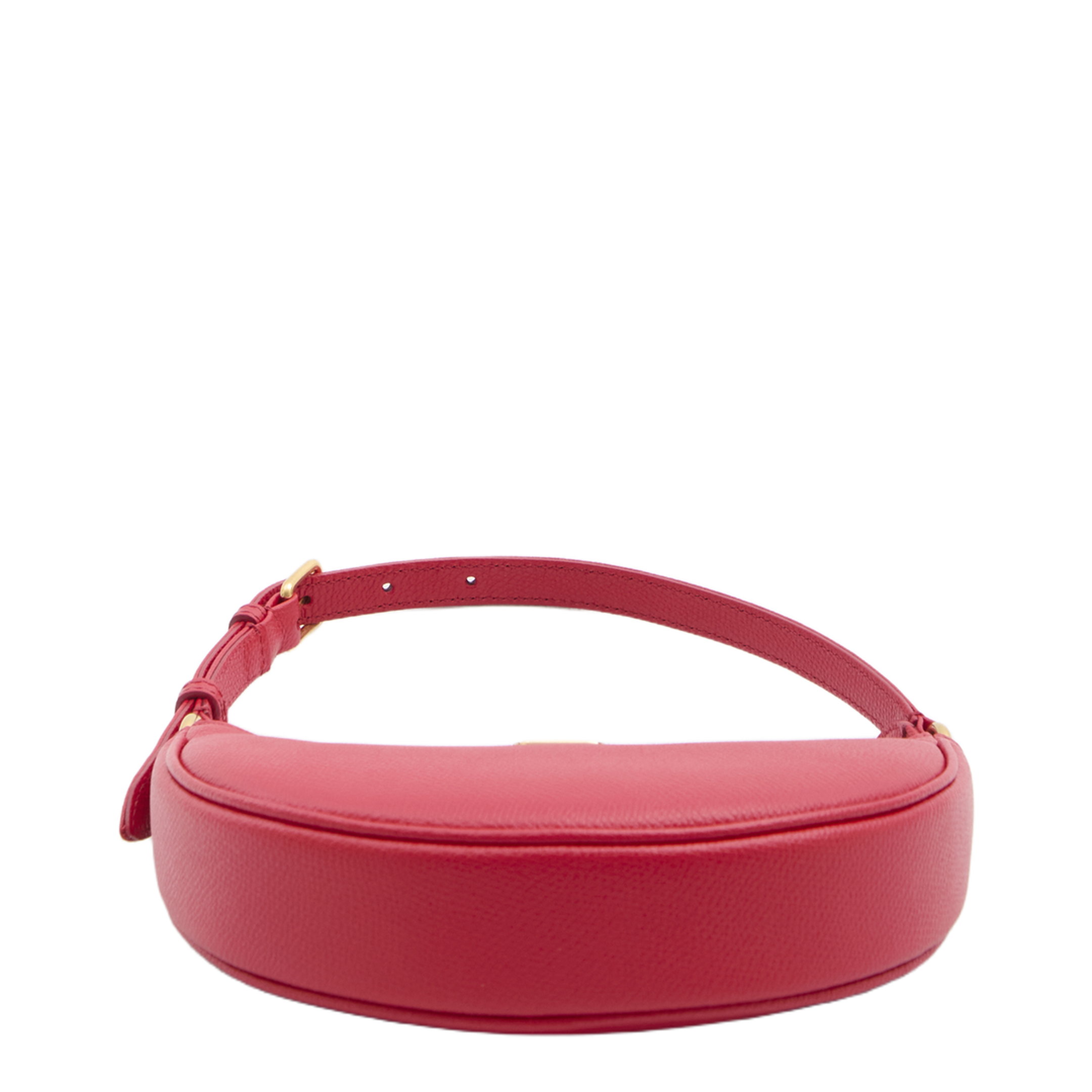 VLogo Signature Mini Calfskin Hobo Bag - Pure Red - Image 3