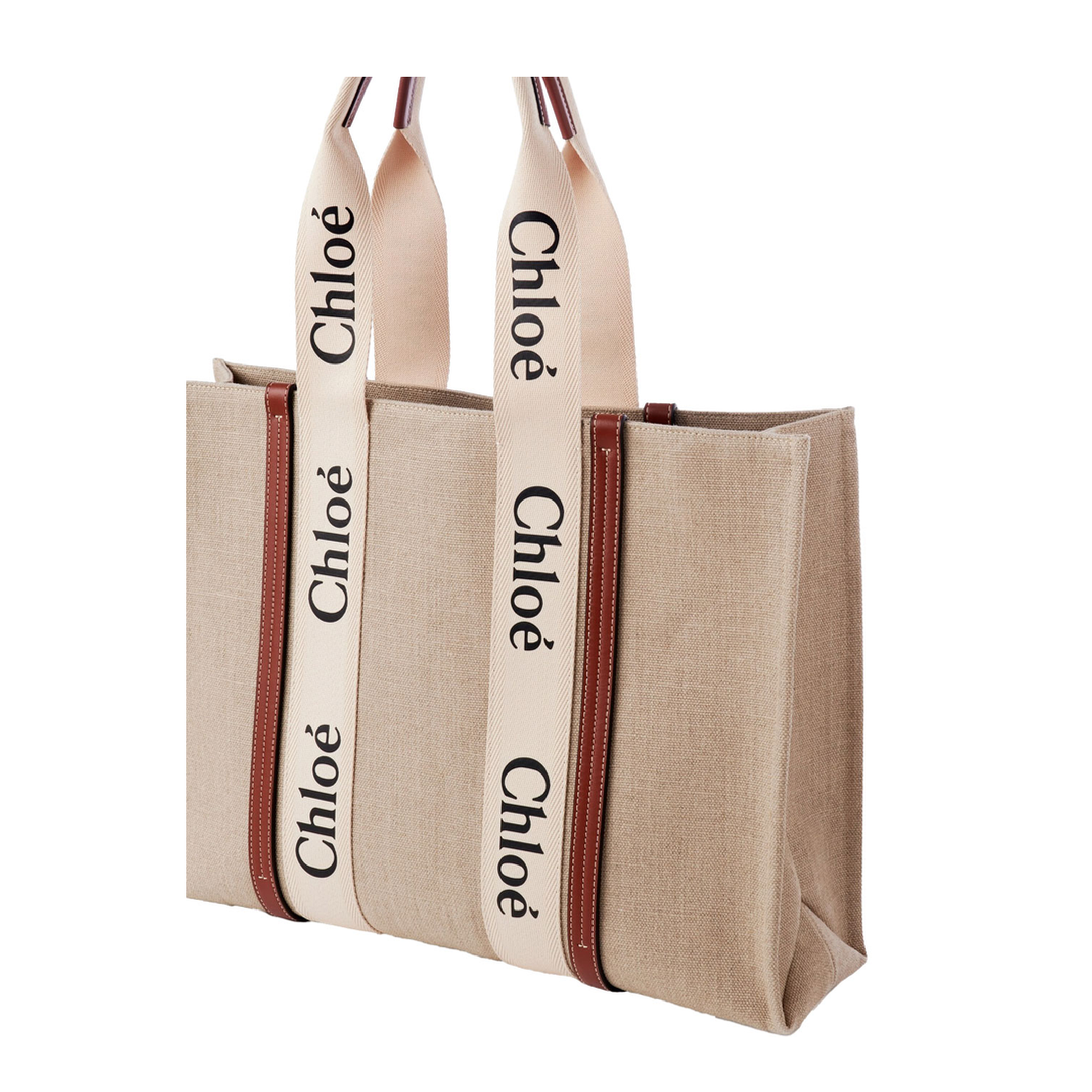Large Woody Tote Bag in Linen - Image 5
