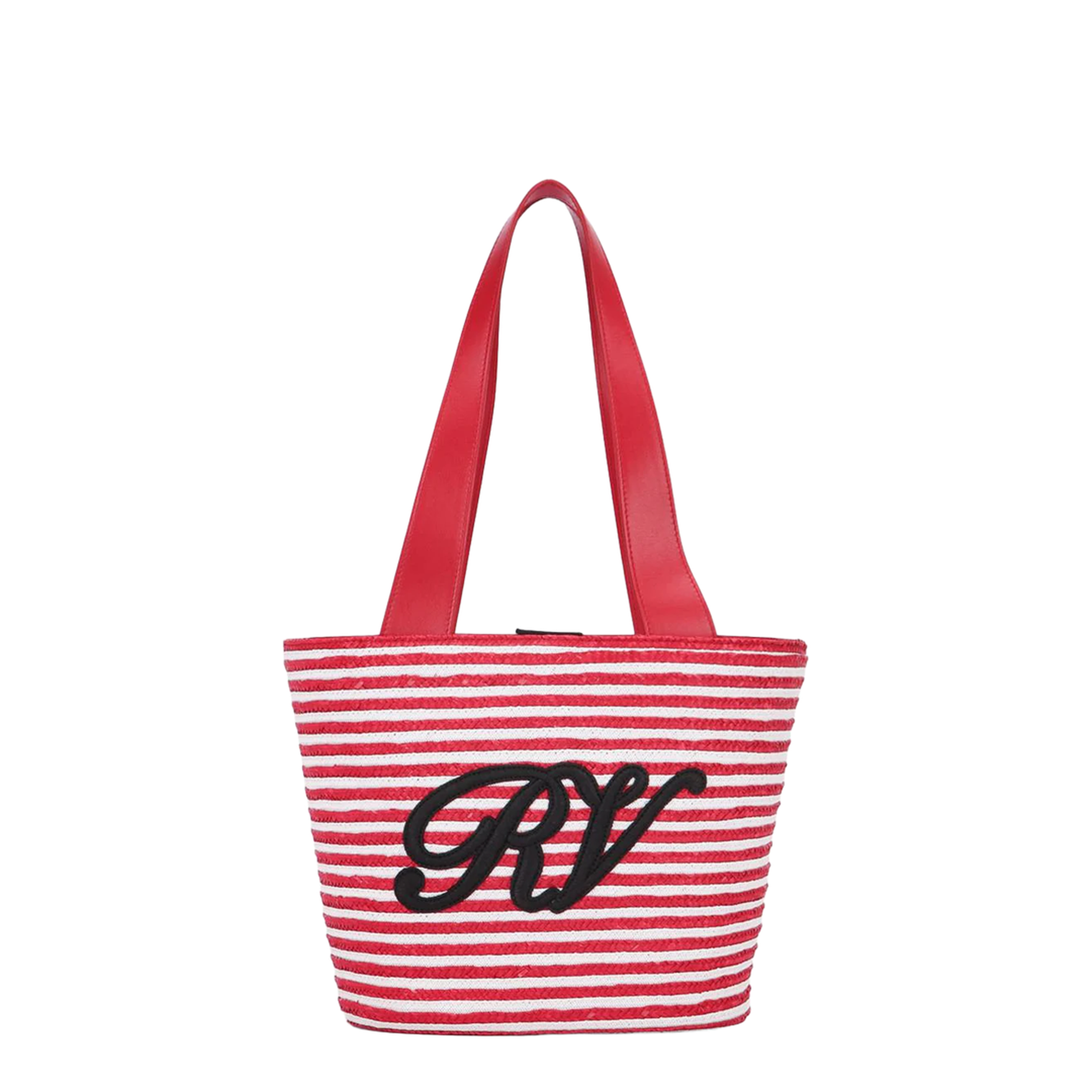 Small Shopping Bag in Raffia - Image 1