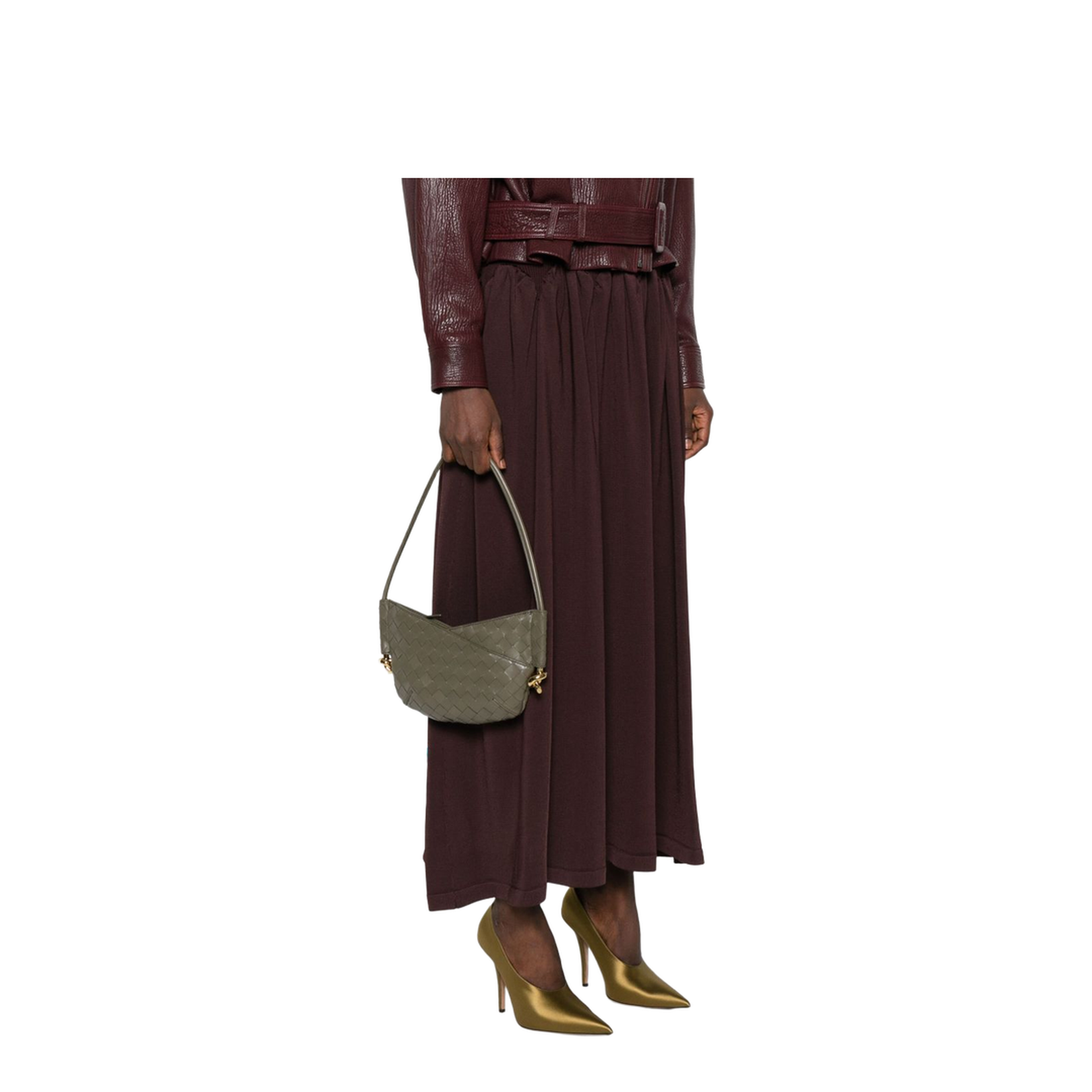 Solstice Baby Leather Shoulder Bags - Green - Image 4