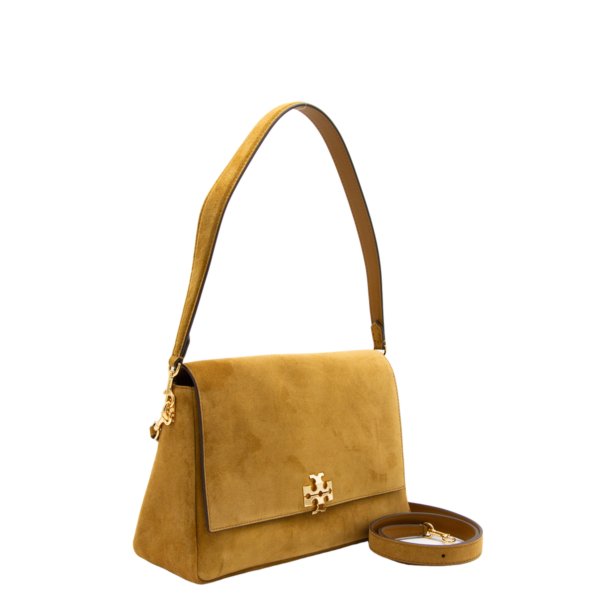 Charlie Suede Shoulder Bag - Toffee - Image 2