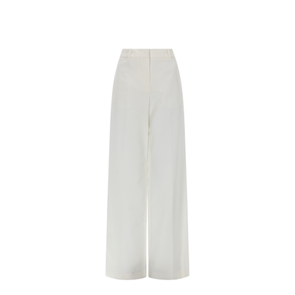 White Cotton Trousers - Image 1