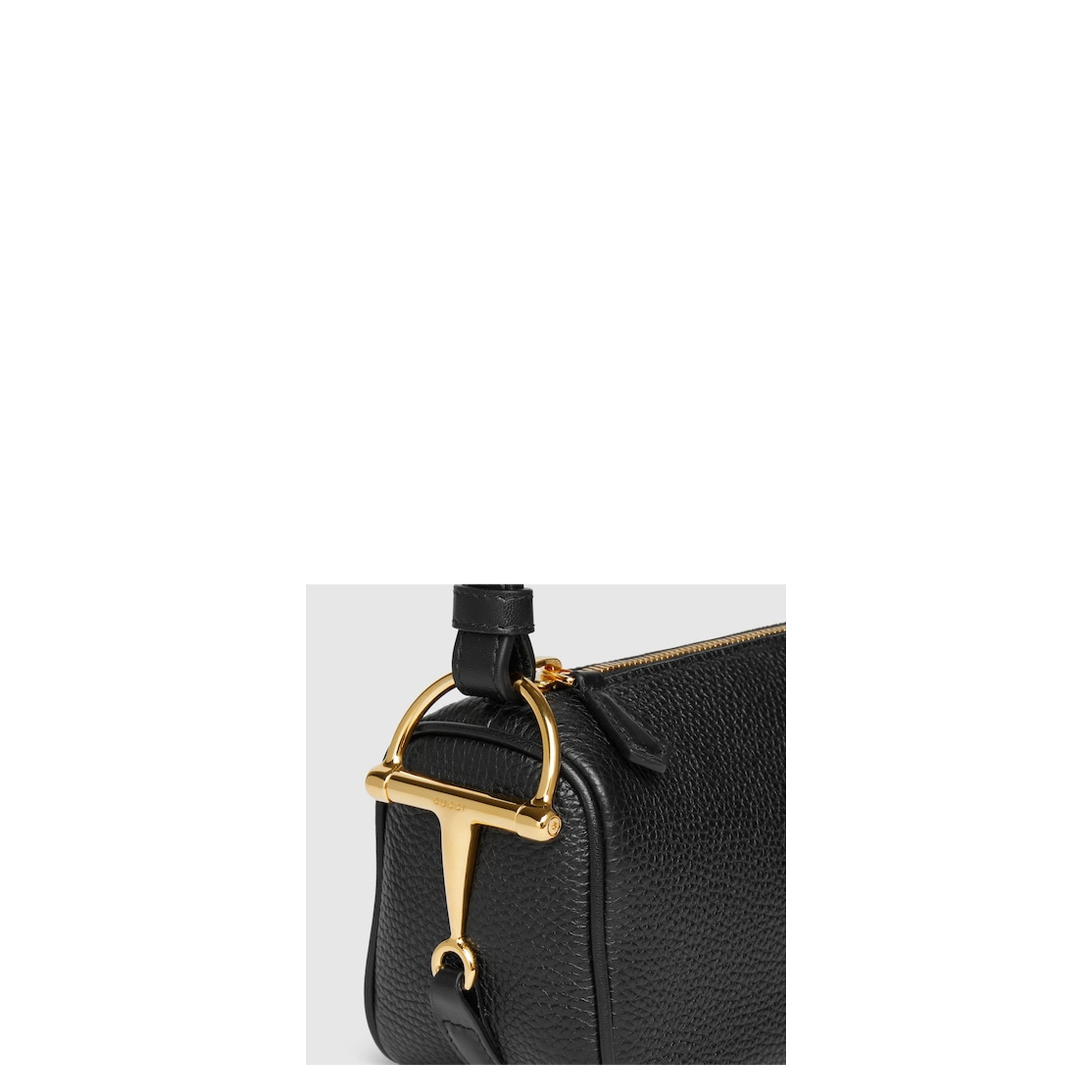 Half Horsebit Mini Bag in Black Leather - Image 5