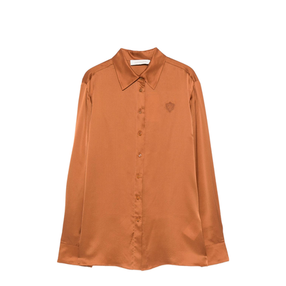 Hypnotic Satin Shirt Olive - Image 1