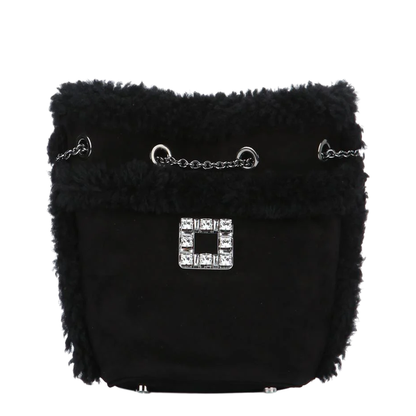 Très Backpack in Suede and Shearling - Image 1