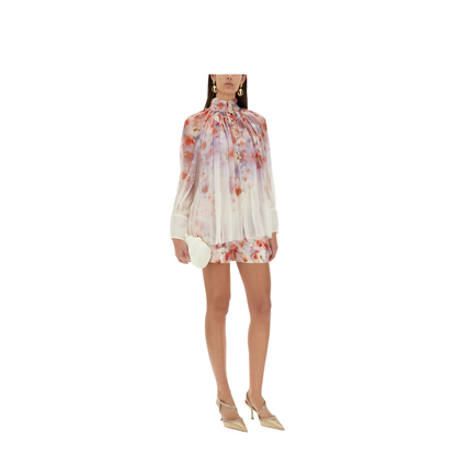 Crush Blouse With Floral Print - Image 2