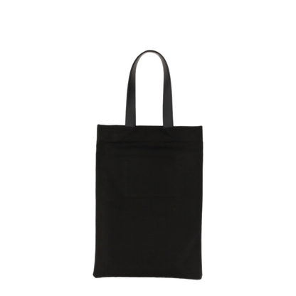 Cotton Linen Tote - Black - Image 2