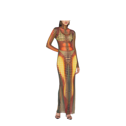 Long Dress with Print - Image 2